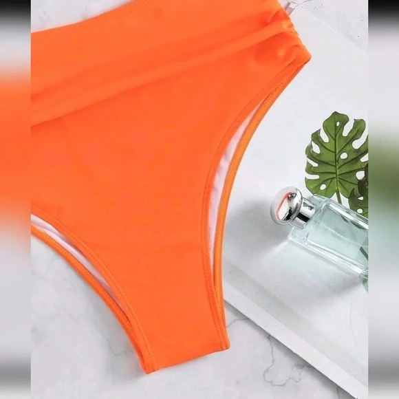 Women Solid Color Push Up Bikini Set With Separated Bra And Swimsuit Briefs - Picture 6 of 6